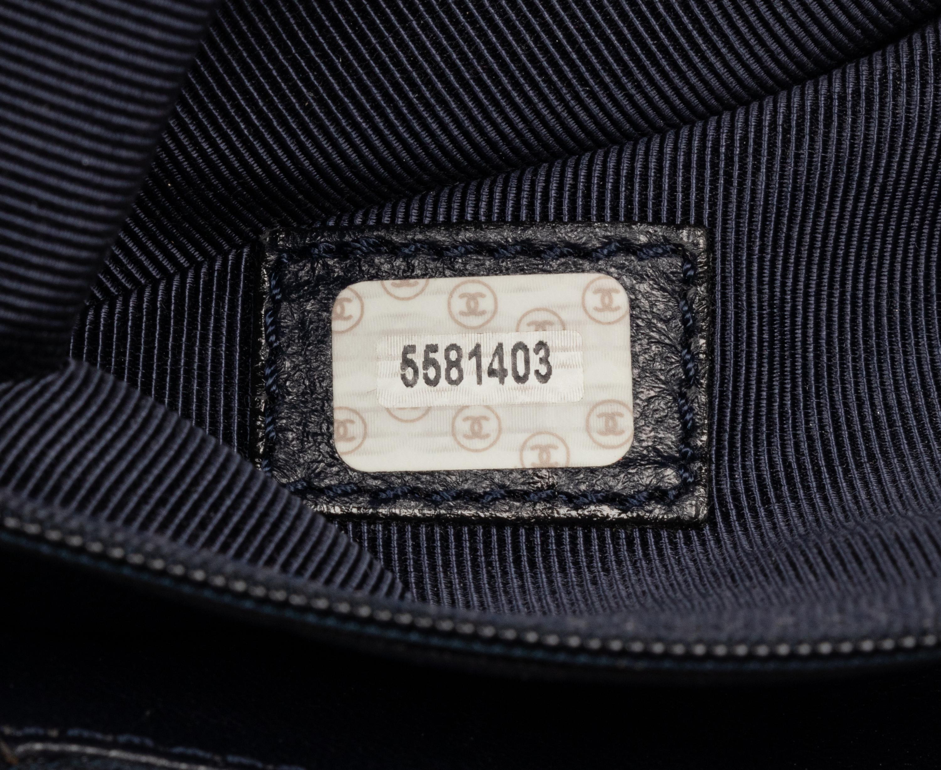 Chanel Black Leather Shoulder Bag, 1997-99