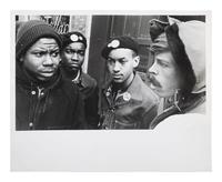 [CIVIL RIGHTS]. A group of 3 photographs, incl. FITCH, Bob (1939-2016), photographer. Photograph of members of the Welfare Union in Chicago. Ca late 1960s.