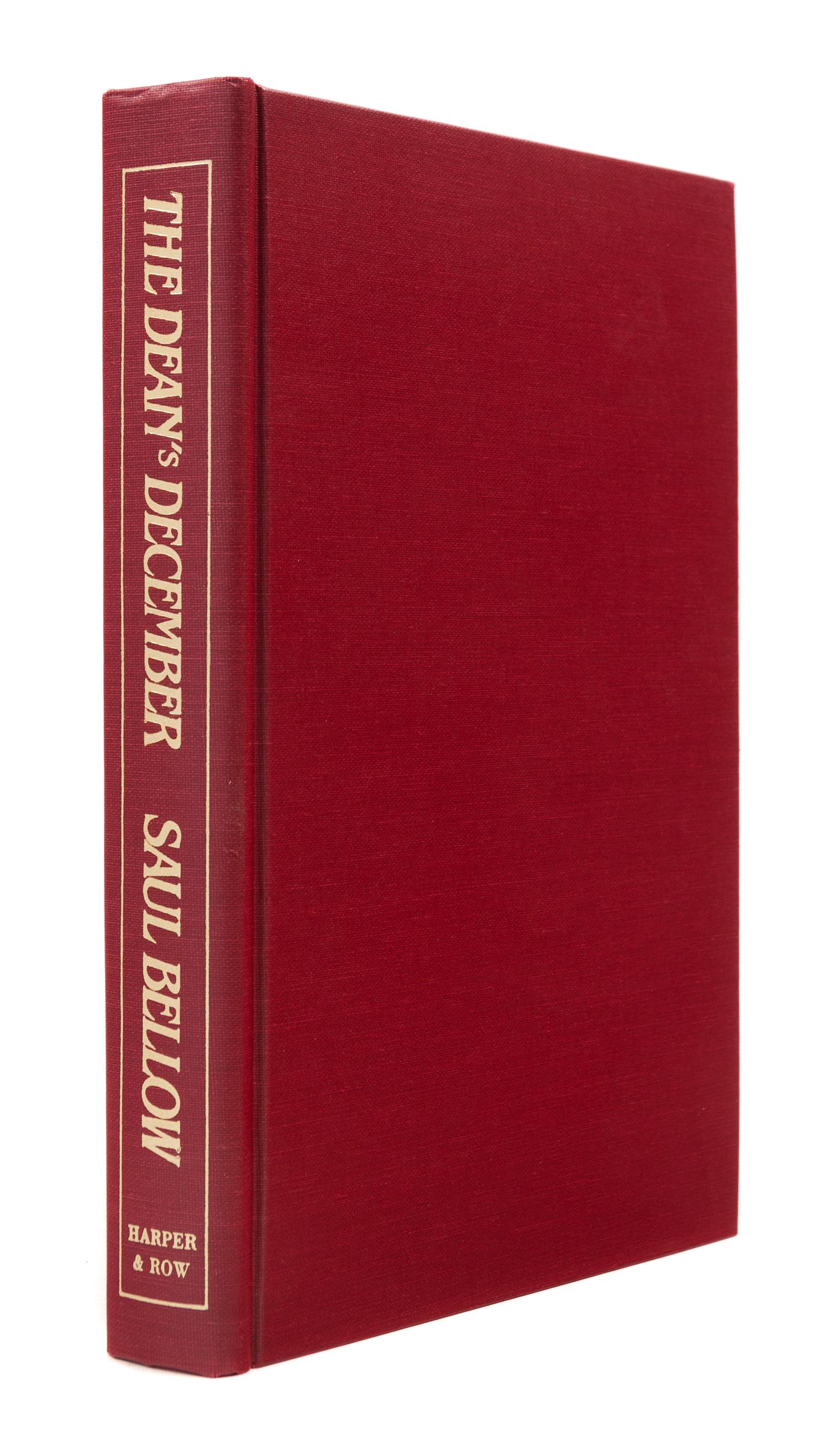 BELLOW, Saul (1915-2005). The Dean's December. New York: Harper & Row, 1982.