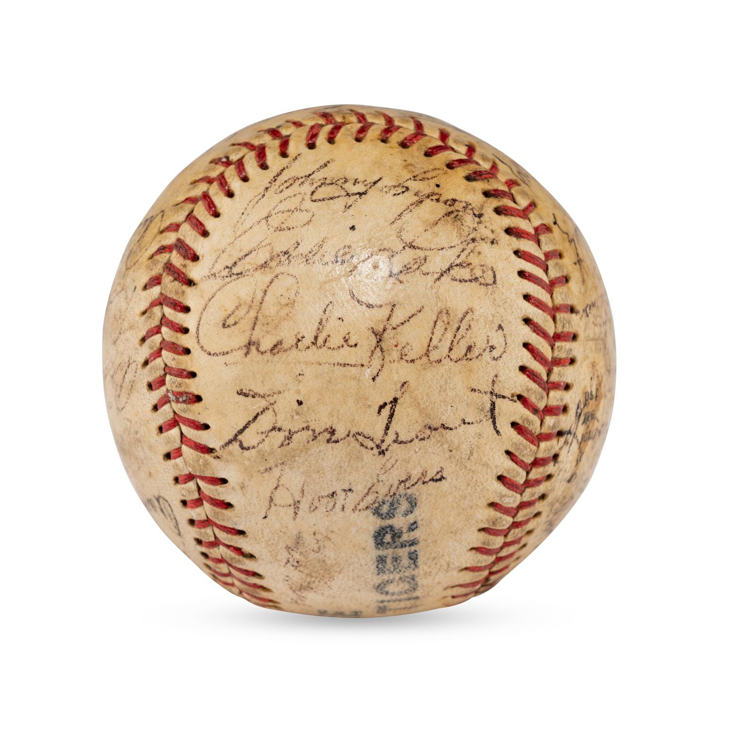 A 1950 Detroit Tigers Team Signed Autograph Baseball