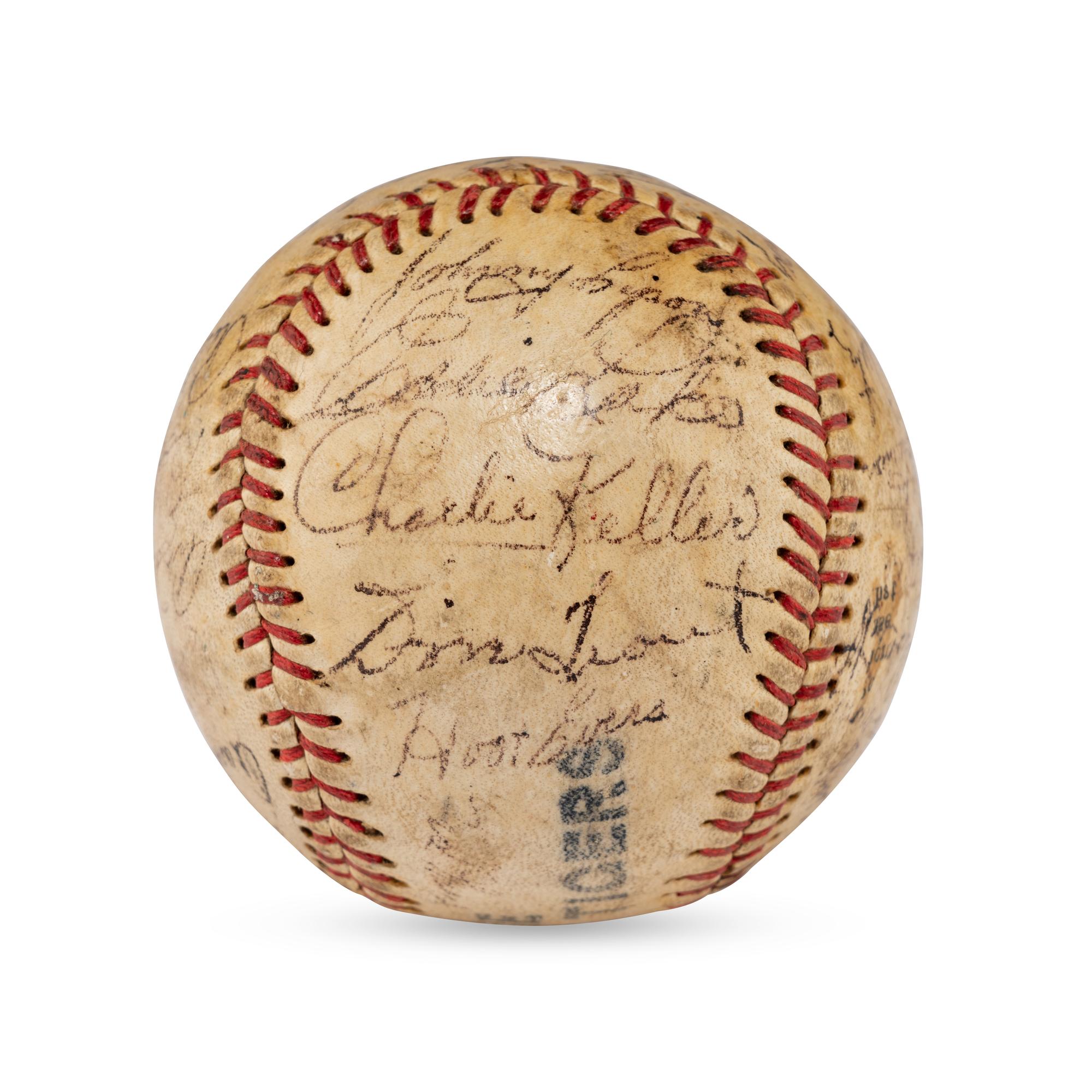 A 1950 Detroit Tigers Team Signed Autograph Baseball