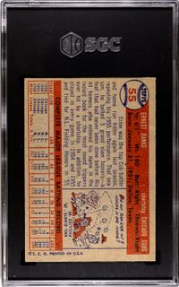A Group of 1957 Topps Mickey Mantle, Hank Aaron and Ernie Banks Baseball Cards No. 20 (SGC Authentic)