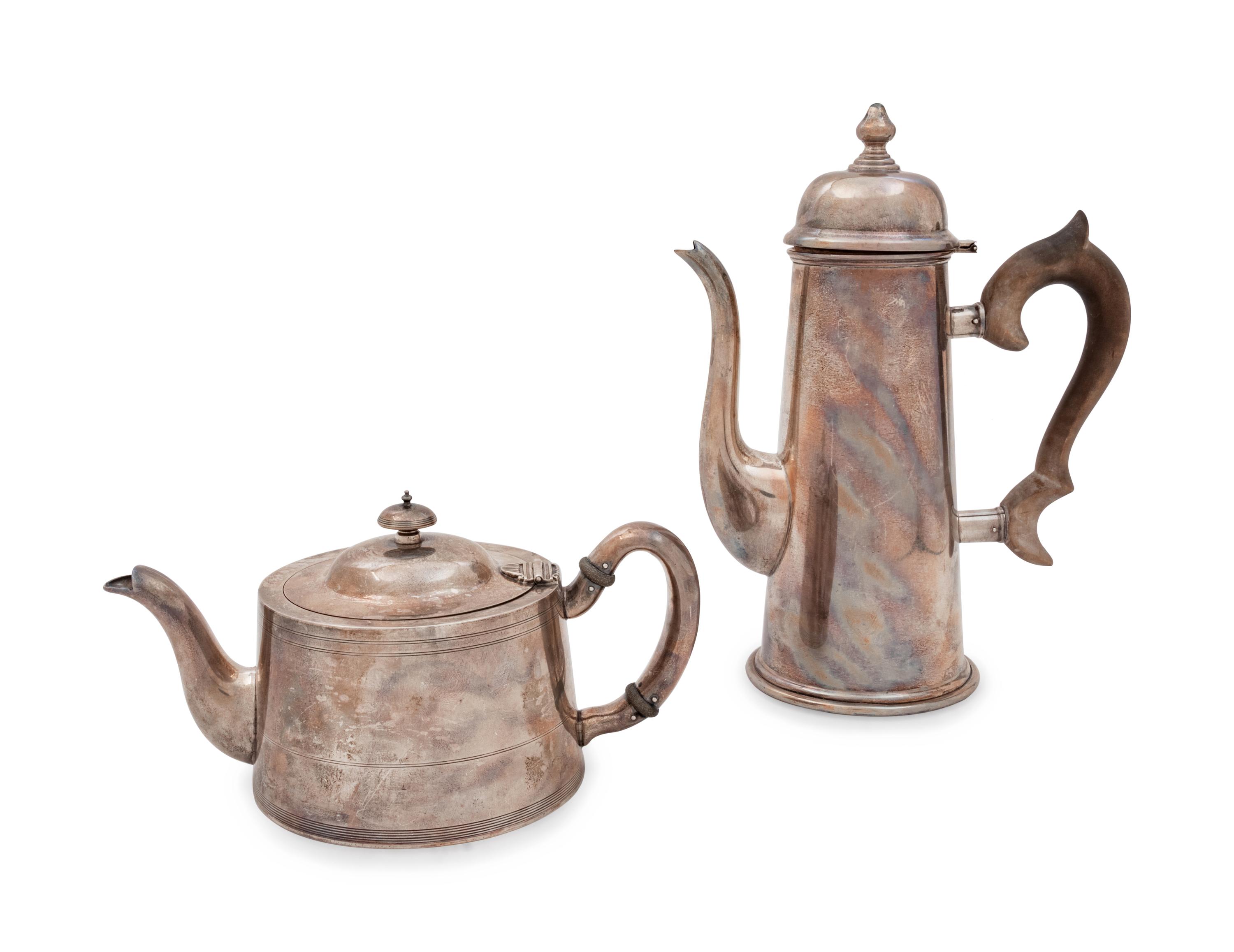 An American Silver Teapot and Coffee Pot
