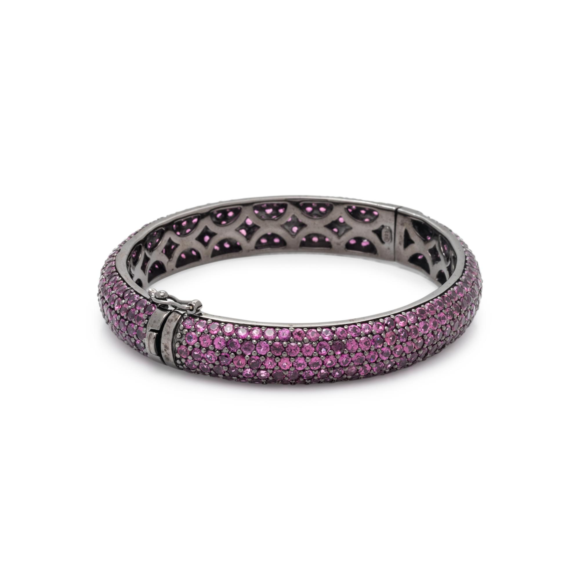 COLORED SAPPHIRE BANGLE BRACELET
