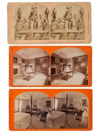 [EARLY PHOTOGRAPHY]. A group of approx. 95 stereoviews highlighted by images of US presidents, views in and around Washington, DC and Mount Vernon, and African American and female subjects.