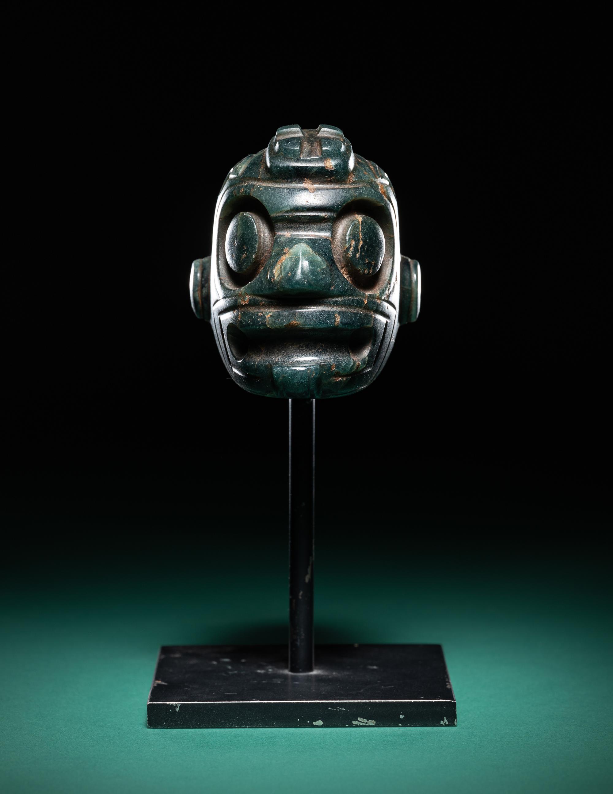 A Costa Rican Jade Ceremonial Mace Head