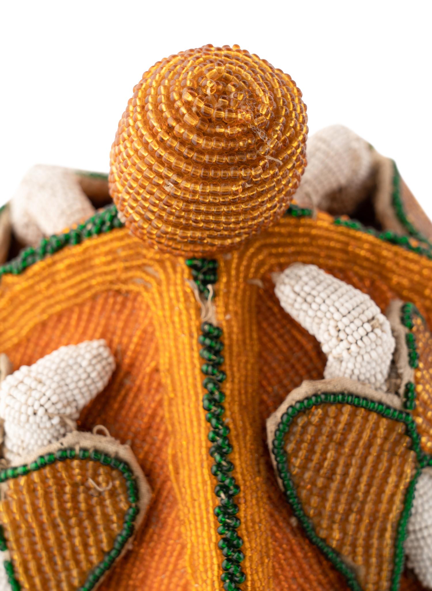 Three Yoruba Beaded Crowns