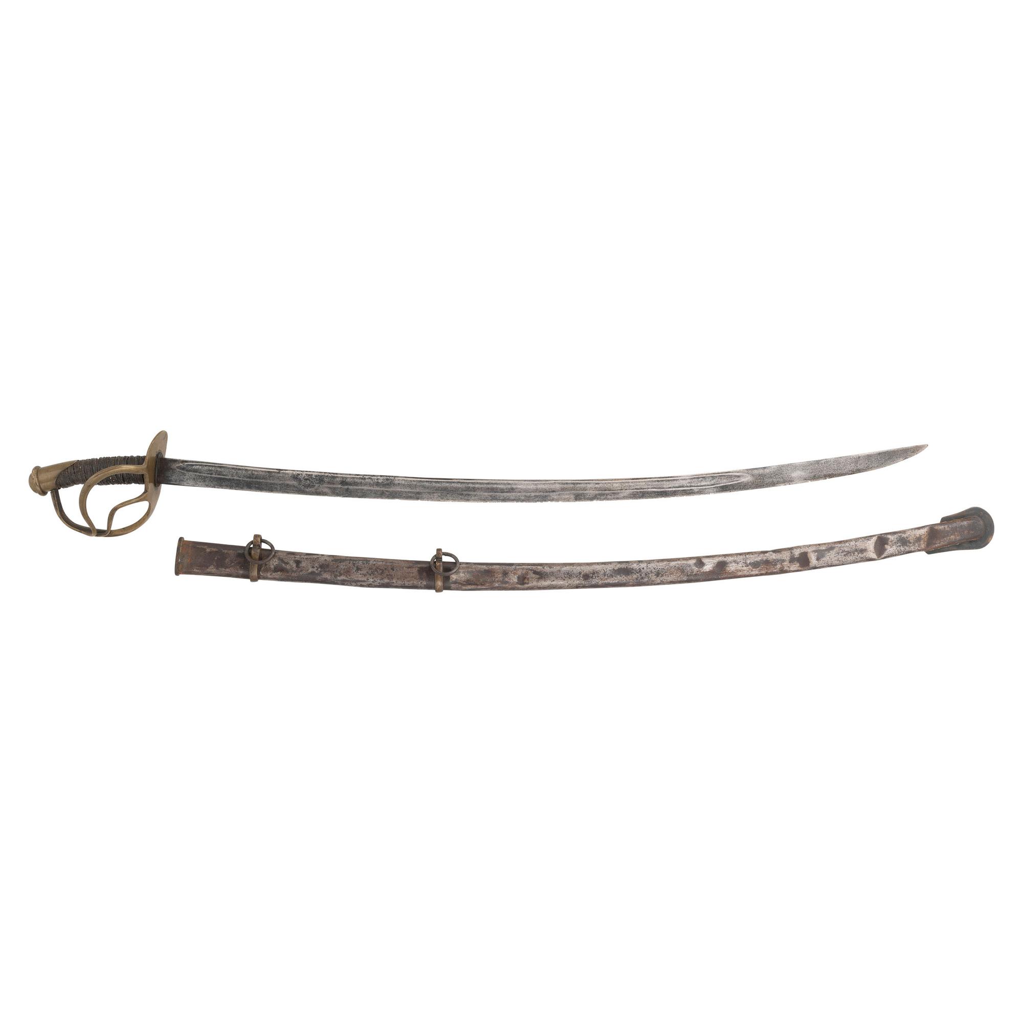 Very Rare Double Memphis Novelty Works Marked Enlisted Cavalry Saber