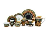 A Versace Gold Ivy Porcelain Dinner Service