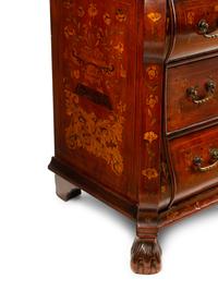 A Dutch Marquetry Inlaid Chest of Drawers — 19TH CENTURY