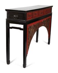 A Chinese Hardwood Lacquer and Parcel Gilt Altar Table — EARLY 20TH CENTURY