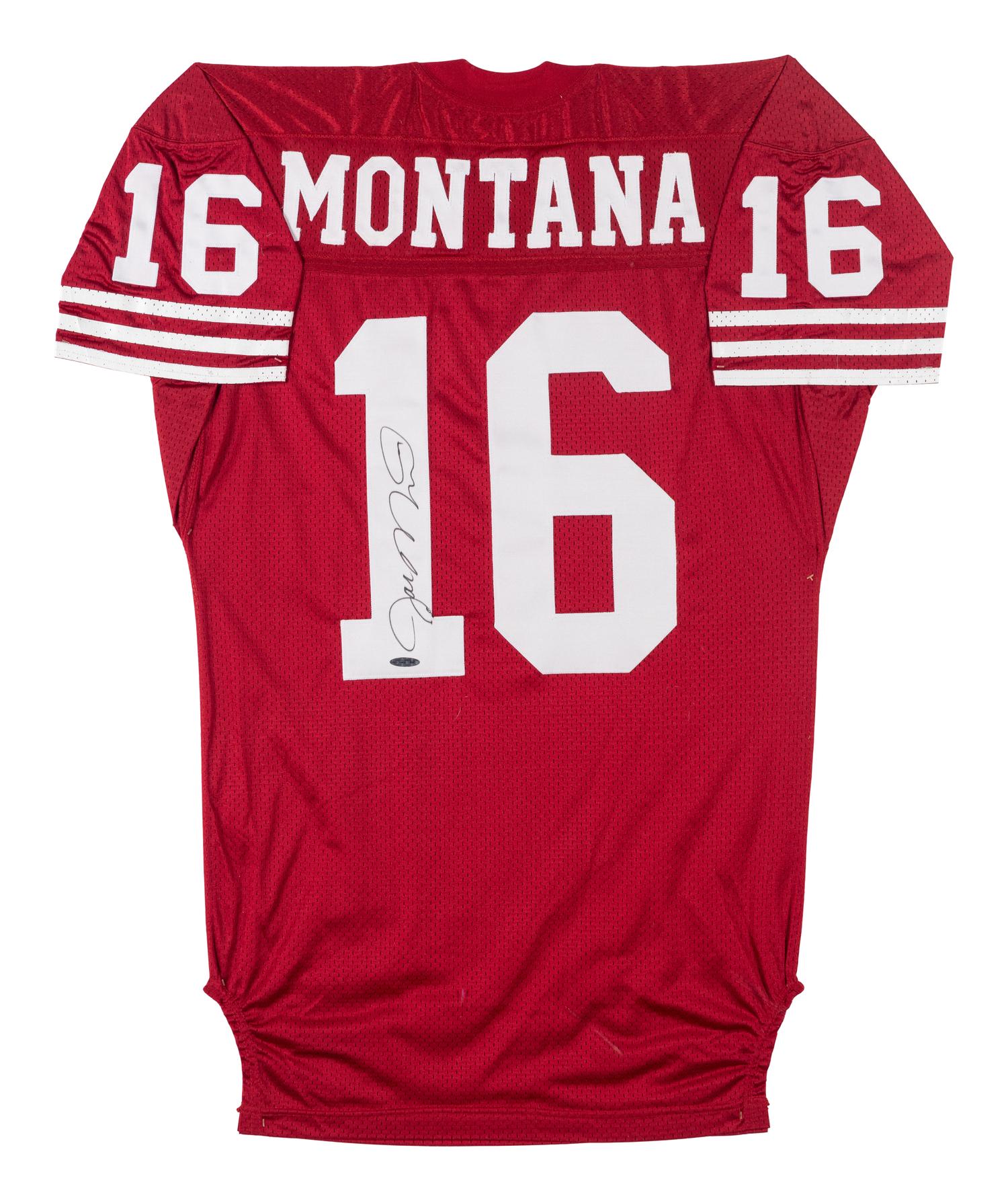 A Joe Montana Signed Autograph San Francisco 49ers Jersey Display (Upper Deck Authenticated),