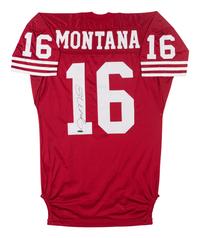 A Joe Montana Signed Autograph San Francisco 49ers Jersey Display (Upper Deck Authenticated),