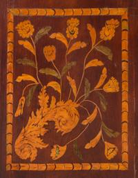 A Pair of Continental Marquetry End Tables