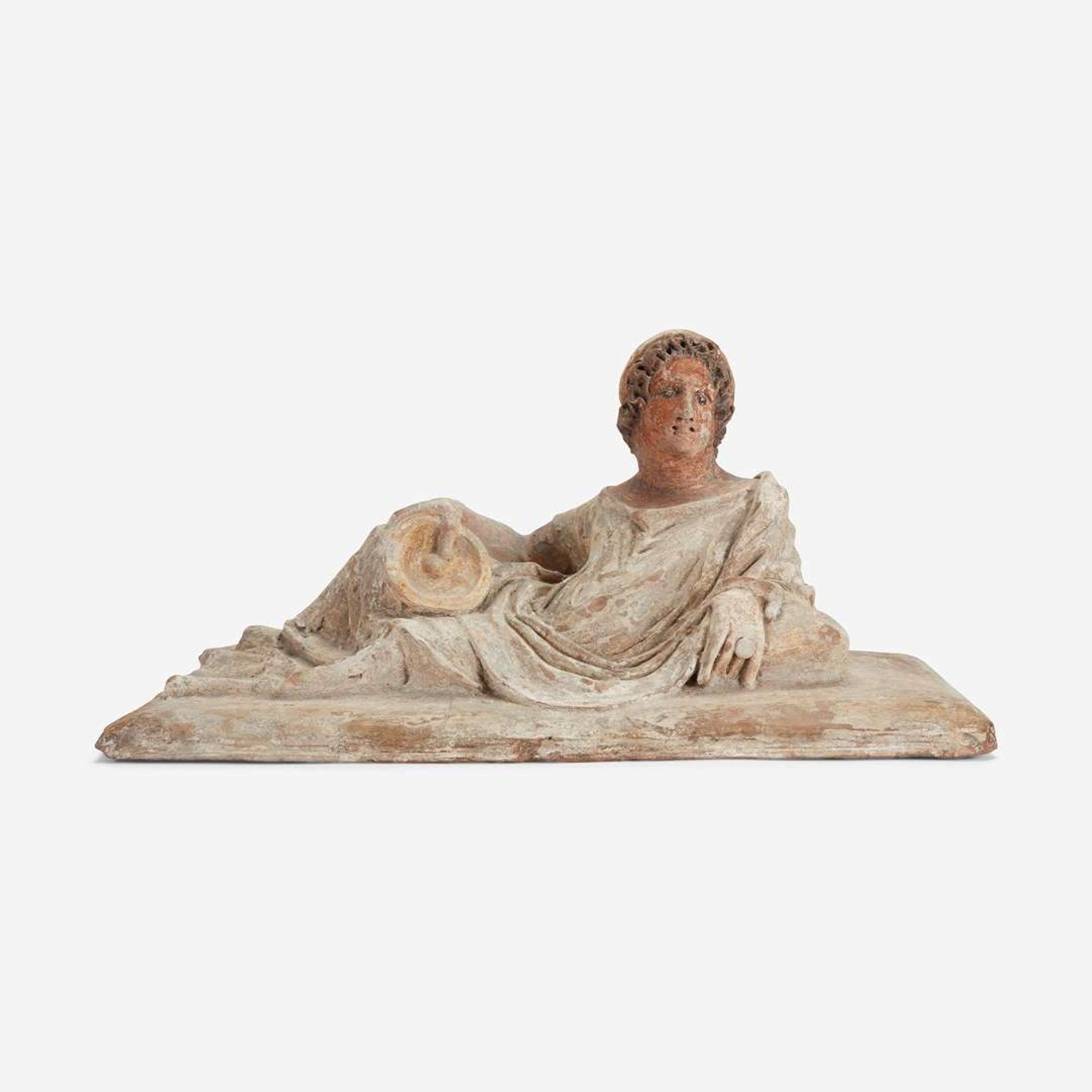 An Etruscan Cinerary Urn Lid Etruria, late 3rd-early 2nd century B.C.