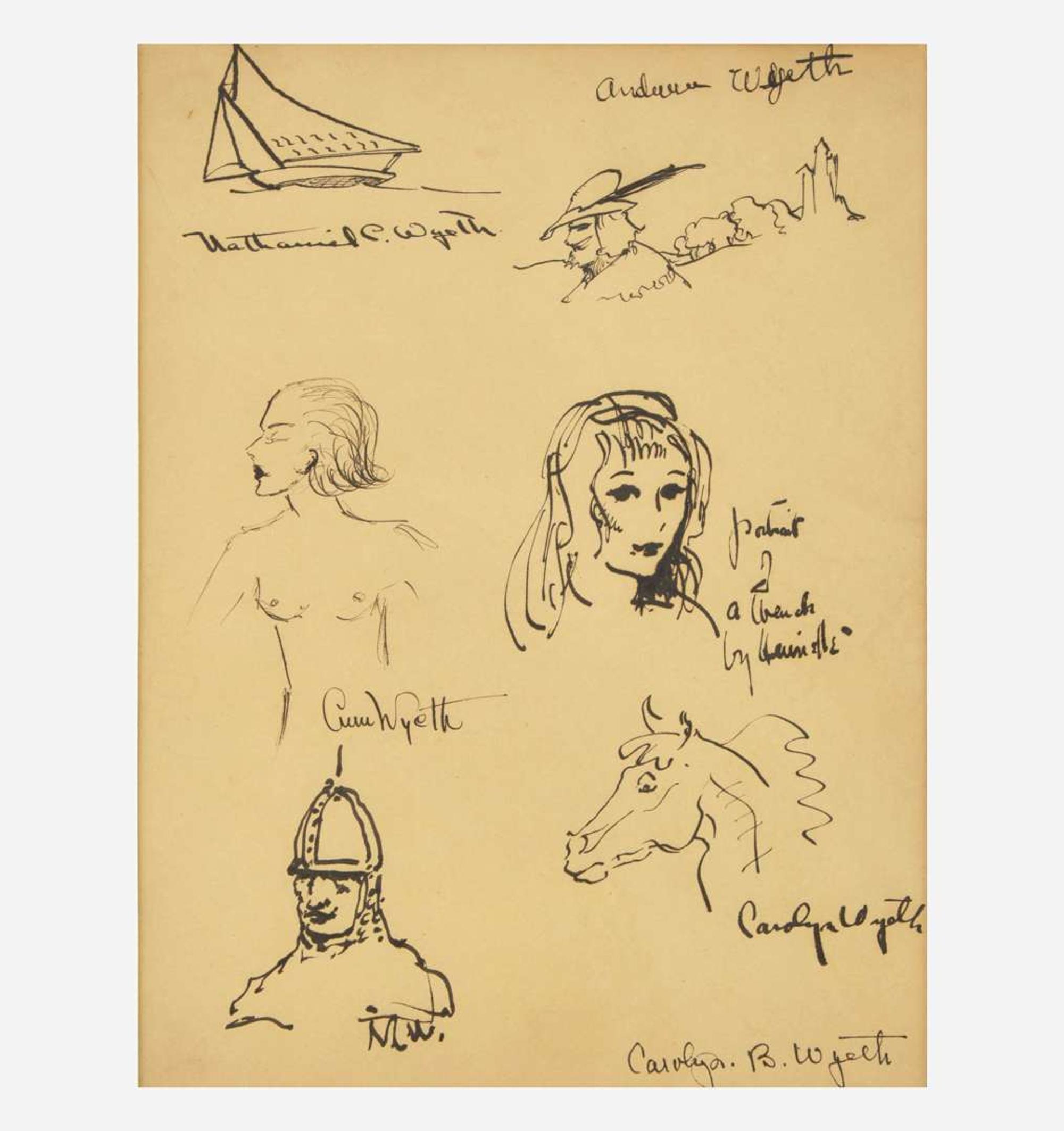 Wyeth Family Drawings by the Wyeth Family