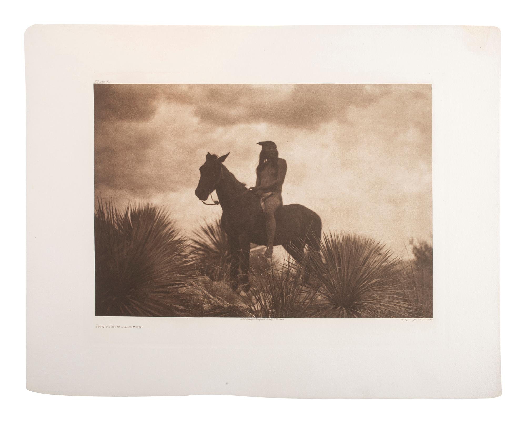 CURTIS, Edward (1868-1952). Group of 22 photogravures, most from portfolio 1 of The North American Indian.