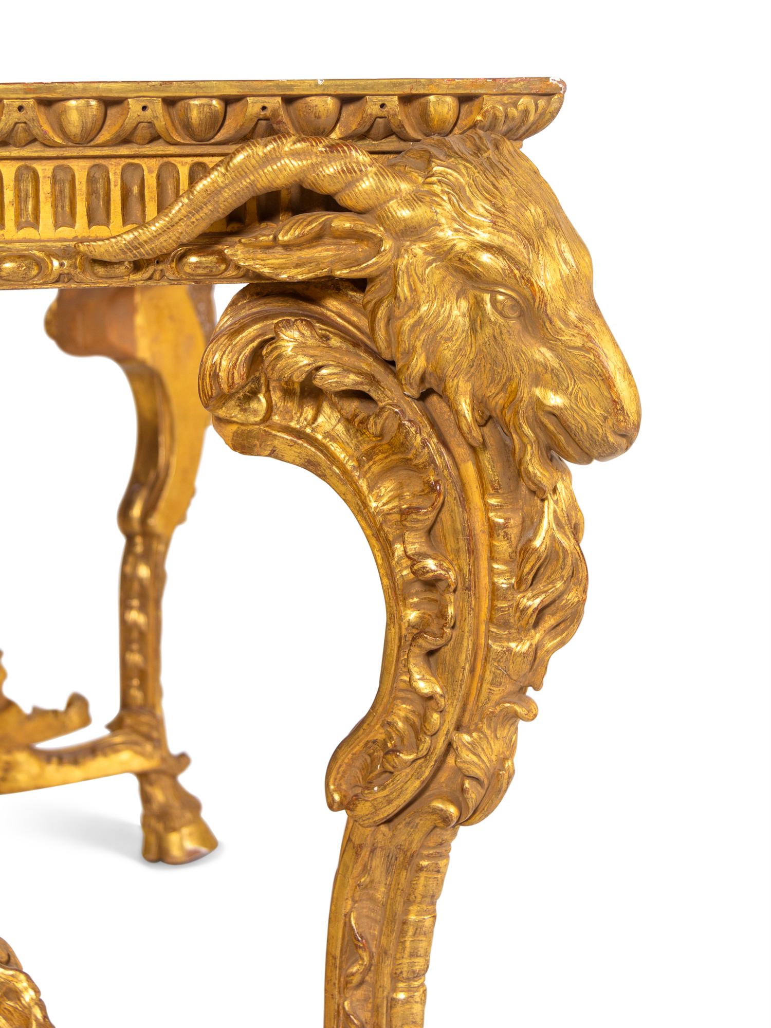 An English Neoclassical Giltwood Table Base