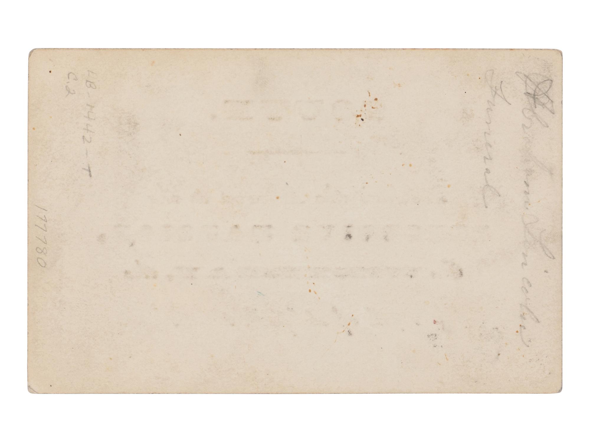 [LINCOLN FUNERAL]. A printed admission ticket for Lincoln's funeral, Washington, D.C., Executive Mansion, 19 April 1865.