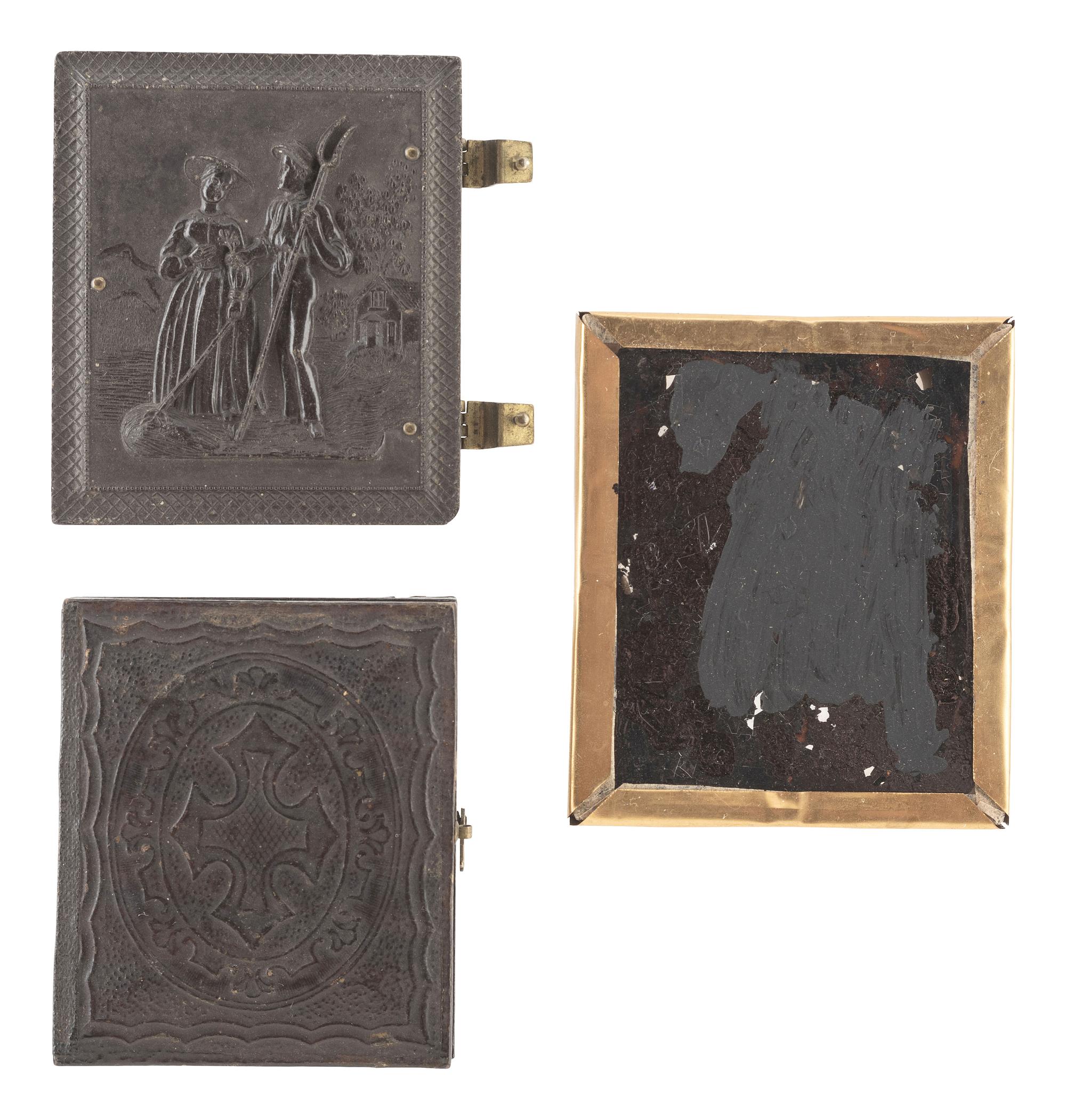 [EARLY PHOTOGRAPHY]. A group of 24 daguerreotypes, ambrotypes, tintypes, and CDVs of children of varying ages, incl. a young boy posed with his dog.