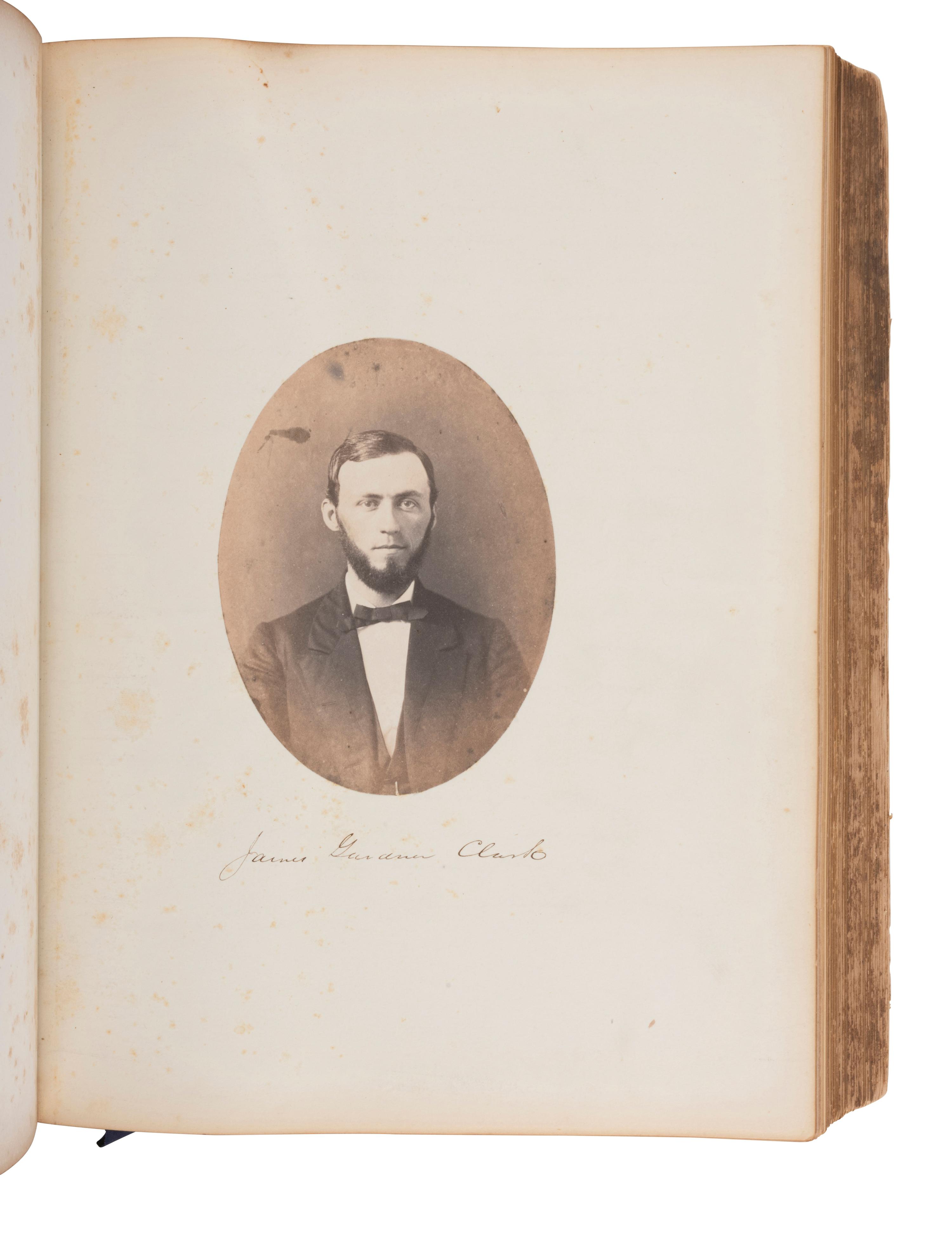 [EARLY PHOTOGRAPHY]. Two illustrated albums, incl. Yale and University of Michigan.