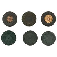 [EARLY PHOTOGRAPHY - UNION CASES]. A group of 6 assorted green "oreo" cases highlighted by Unique example, including: