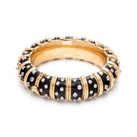TIFFANY & CO., SCHLUMBERGER, ENAMEL AND DIAMOND BANGLE BRACELET