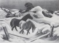 John De Martelly, (American, 1903-1979), White Pastures
