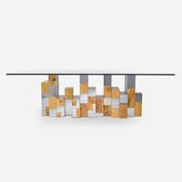 Paul Evans (American, 1931-1987) A "PE 400" Cityscape Dining Table, Directional, USA, circa 1970s