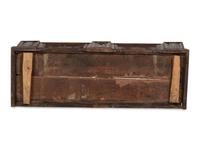An Italian Wrought-Iron Mounted Carved Walnut Cassone