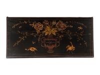 A George III Black Japanned Chest of Drawers