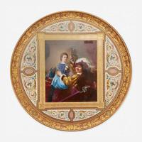 A Large Royal Vienna Porcelain Charger late 19th/early 20th century