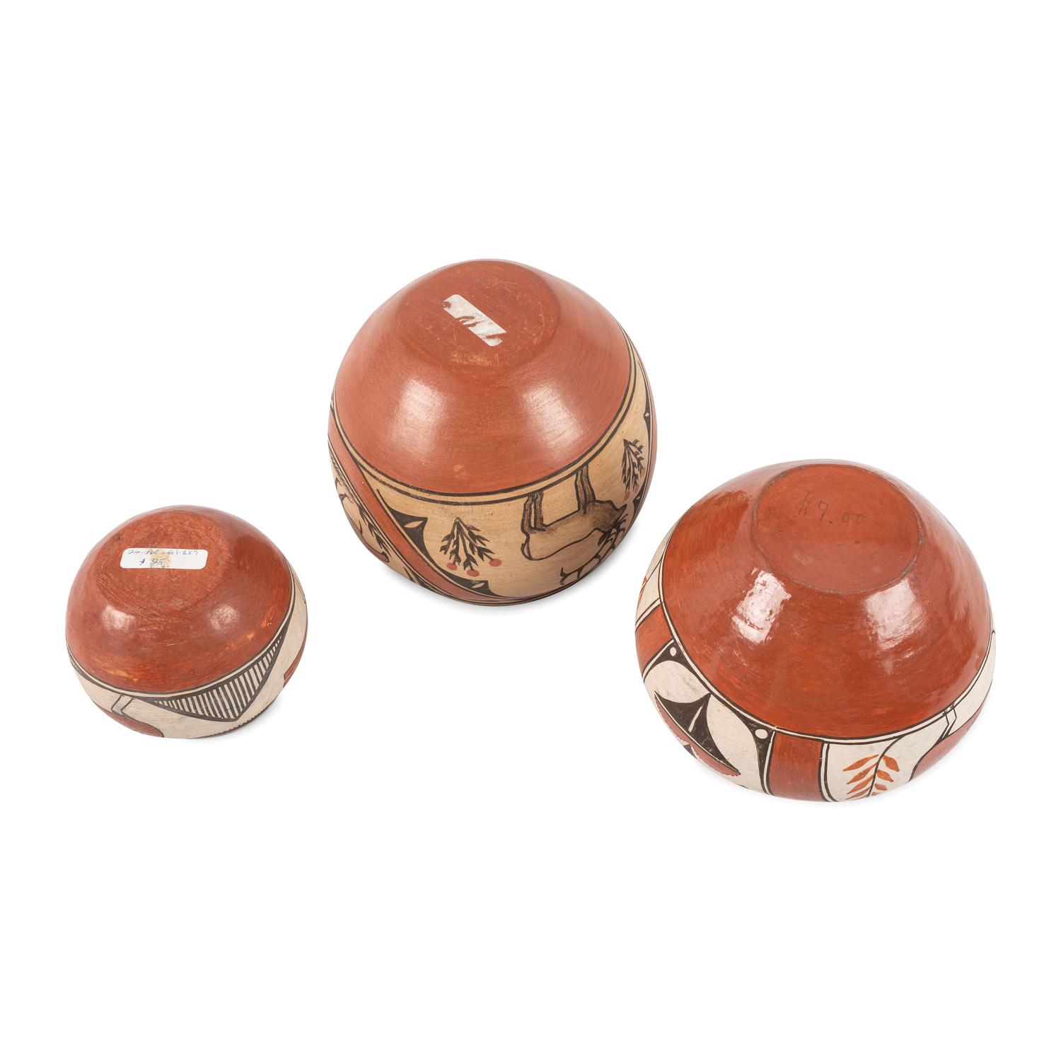 Zia Polychrome Pottery Bowls