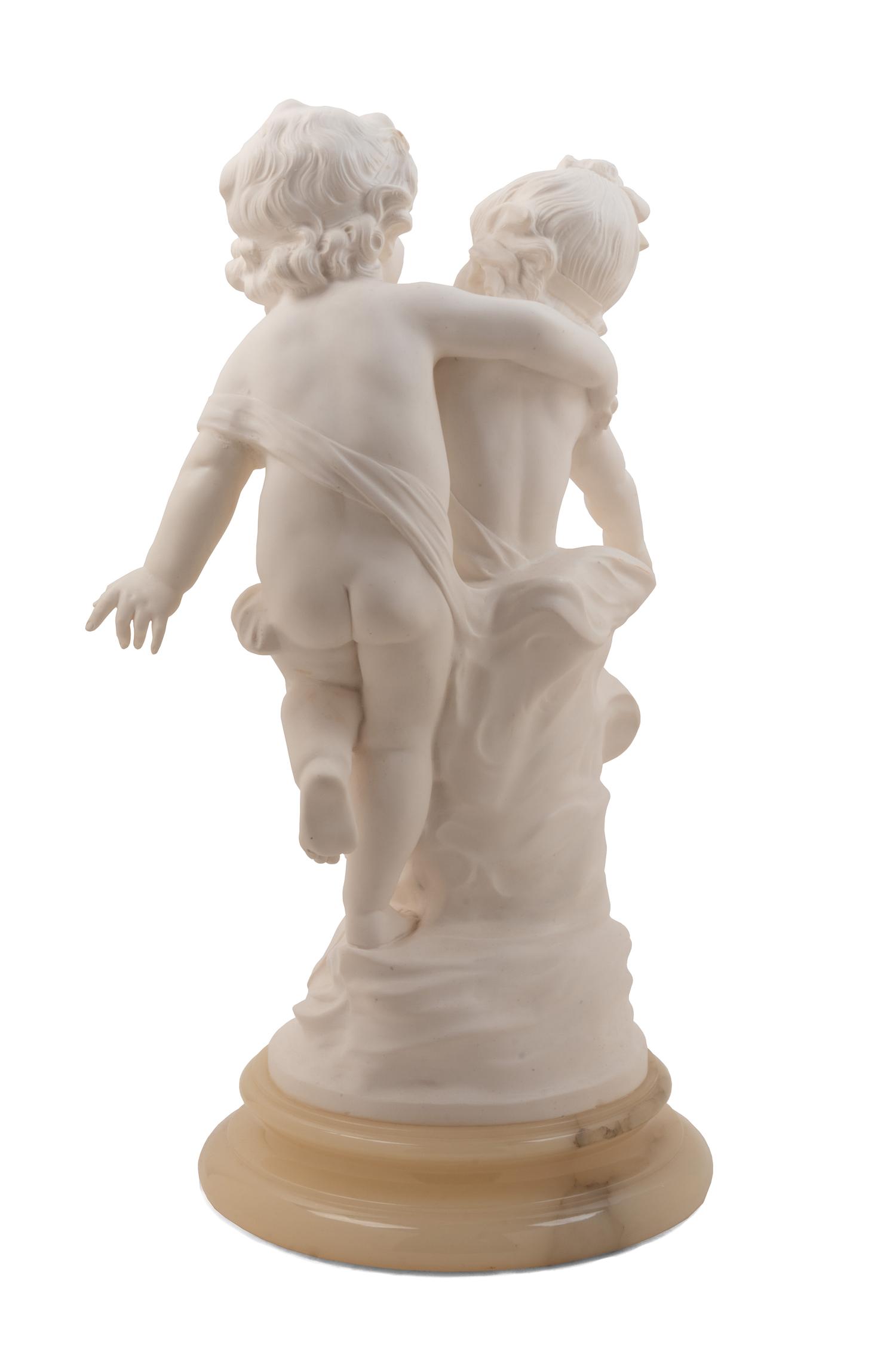 A Composite Sculpture of Two Children