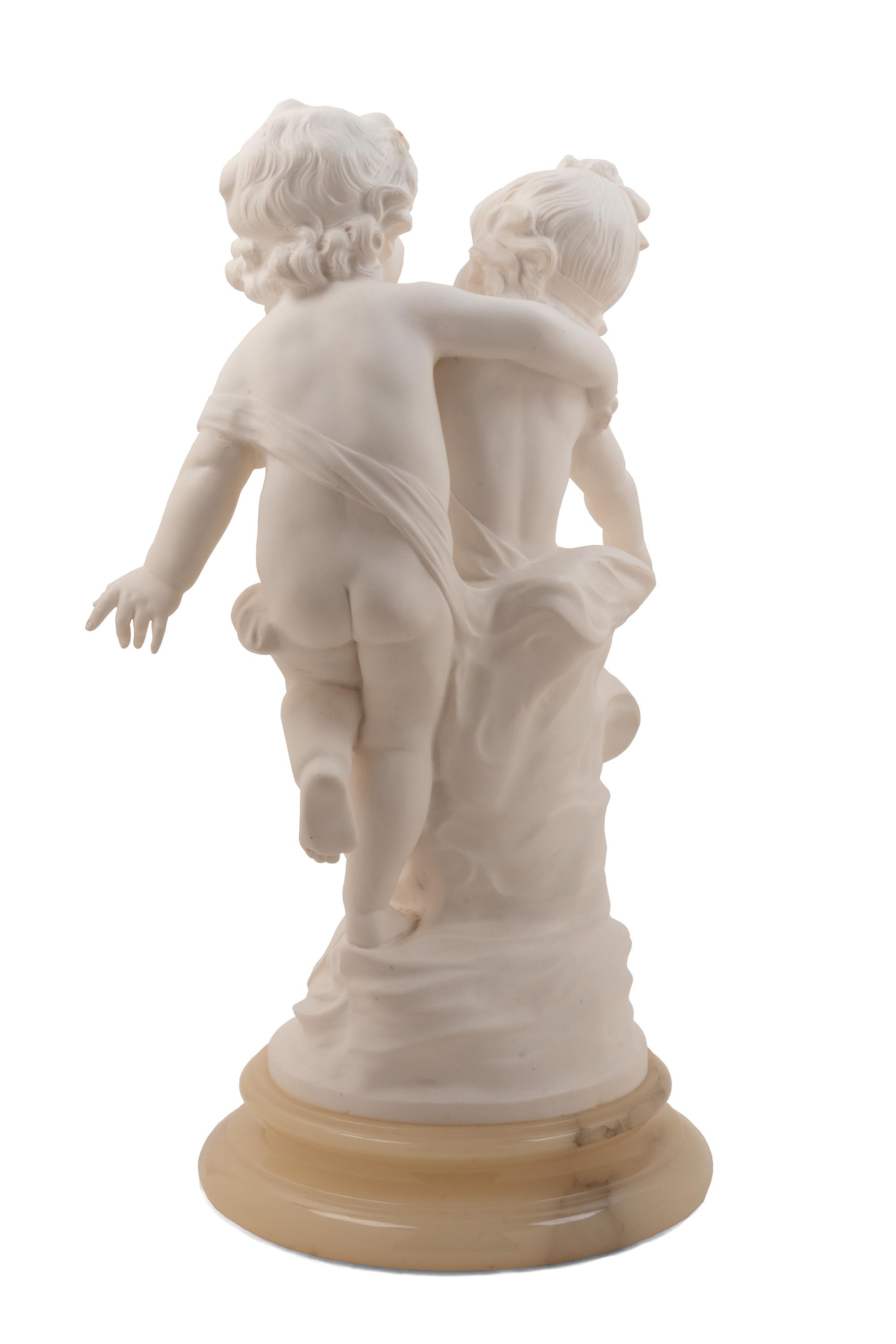 A Composite Sculpture of Two Children