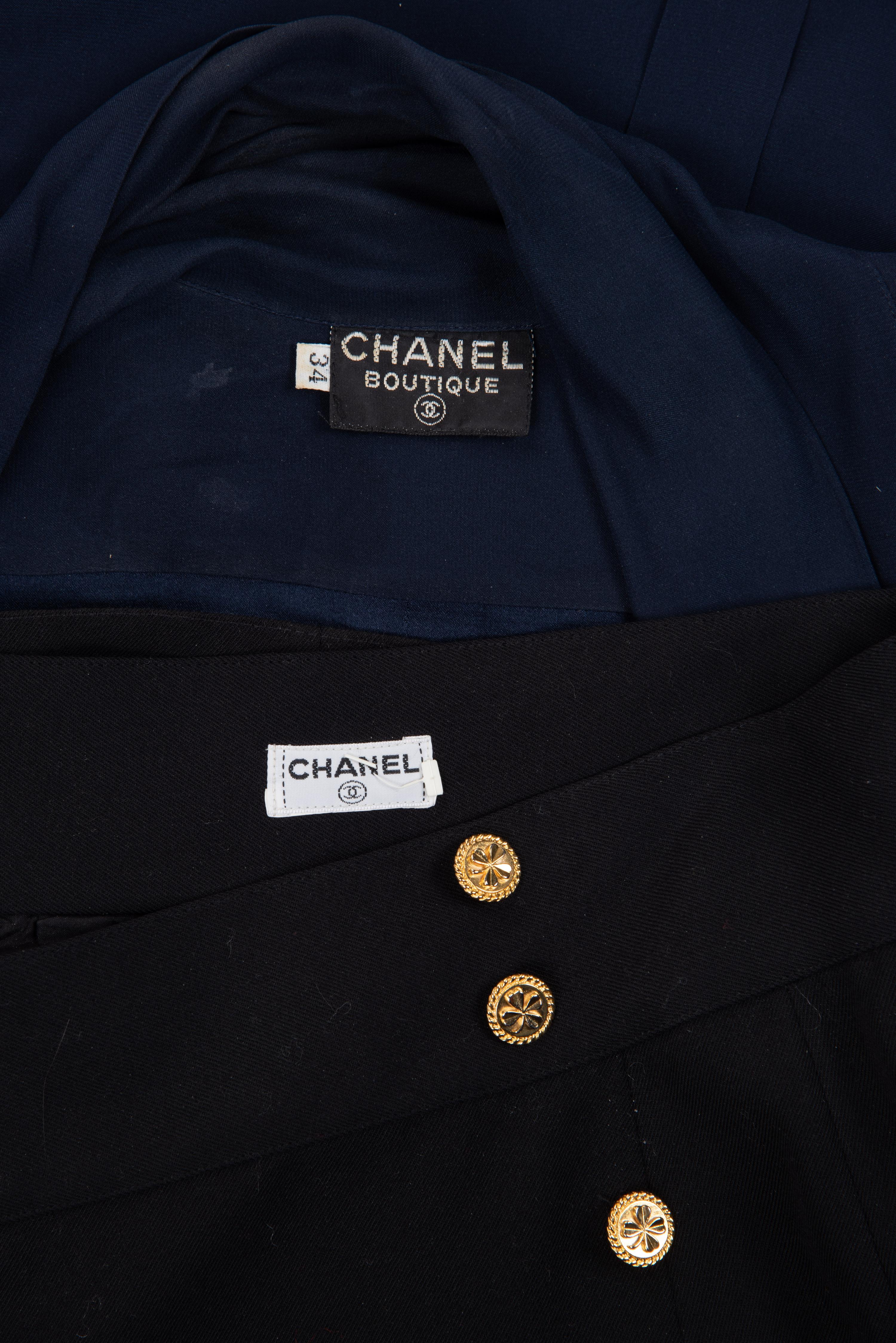 Two Chanel Pieces: One Top and One Skirt