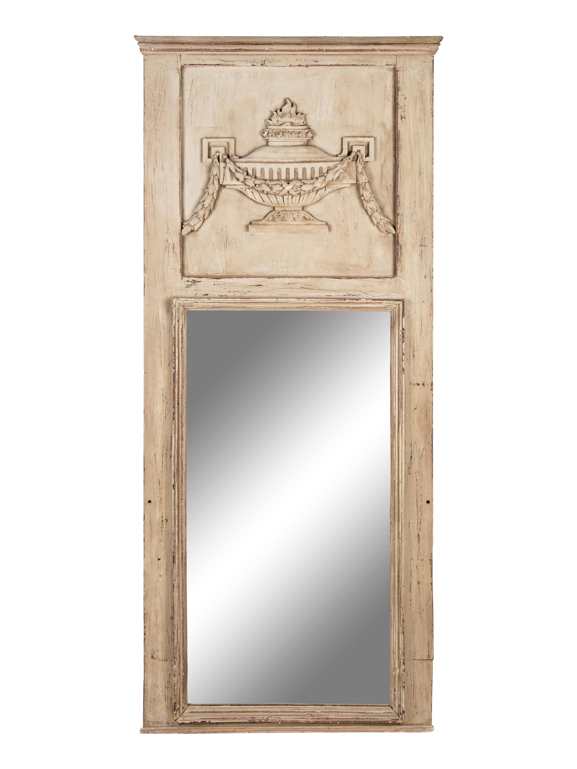 An Italian Painted Painted Pier Mirror