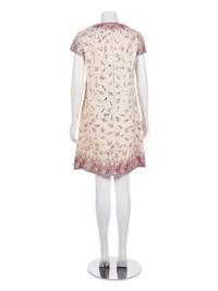 Malcolm Starr Embellished Silk Dress, 1960s