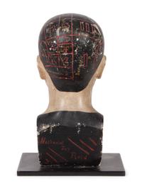 A Chalkware Phrenology Head