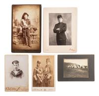 [EARLY PHOTOGRAPHY] - [AMERICA AT WAR] Over 100 images, mostly military in subject matter, various dates from Civil War to WWII.