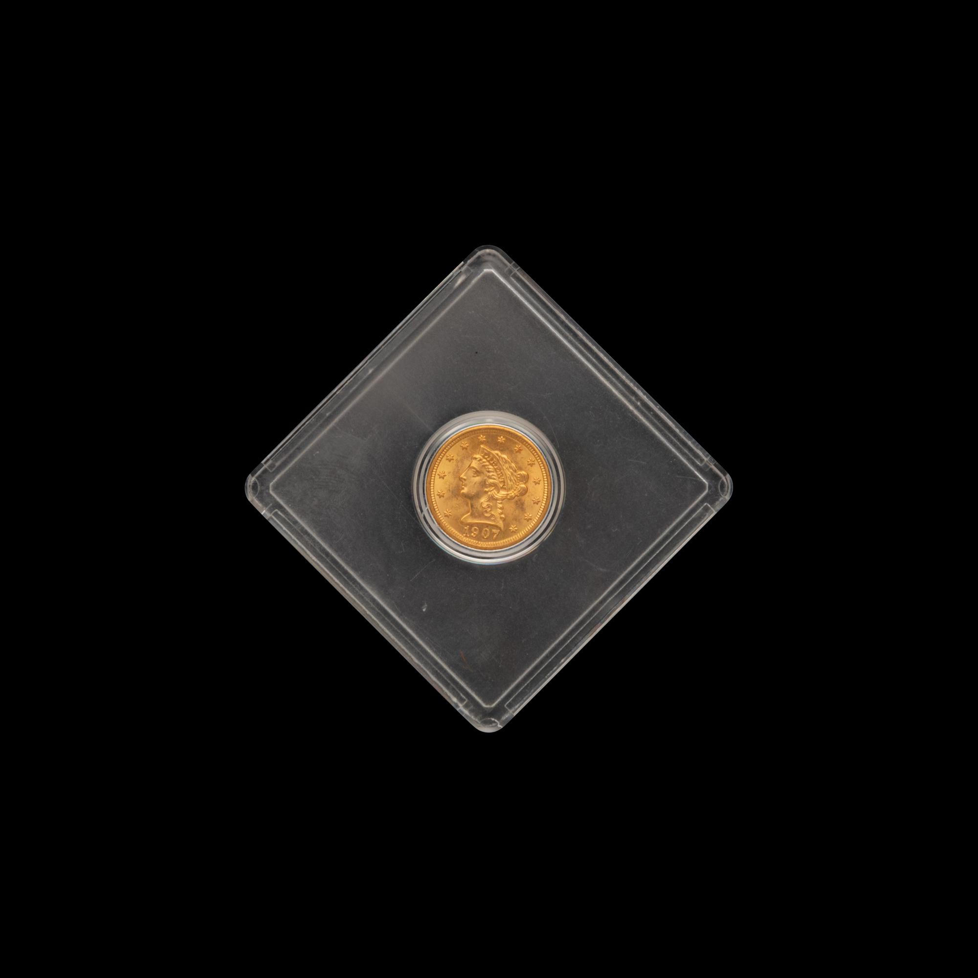 A 1907 Liberty Head $2.50 Gold Coin