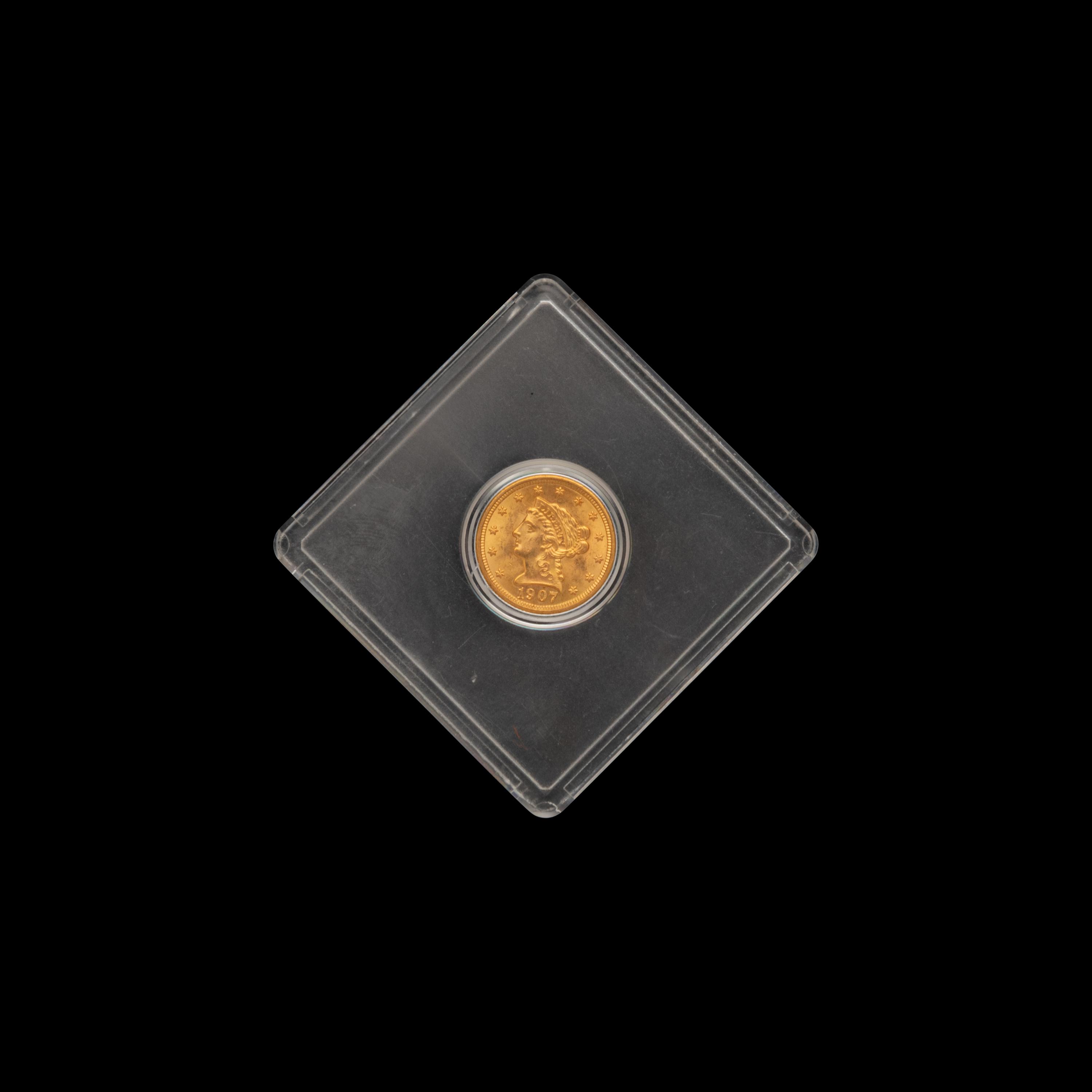 A 1907 Liberty Head $2.50 Gold Coin