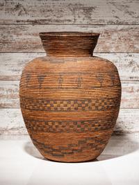 Apache Figural Basketry Olla