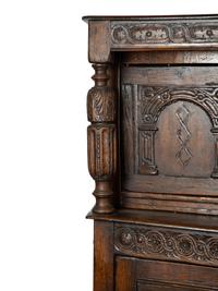 A Gothic Style Oak Court Cupboard
