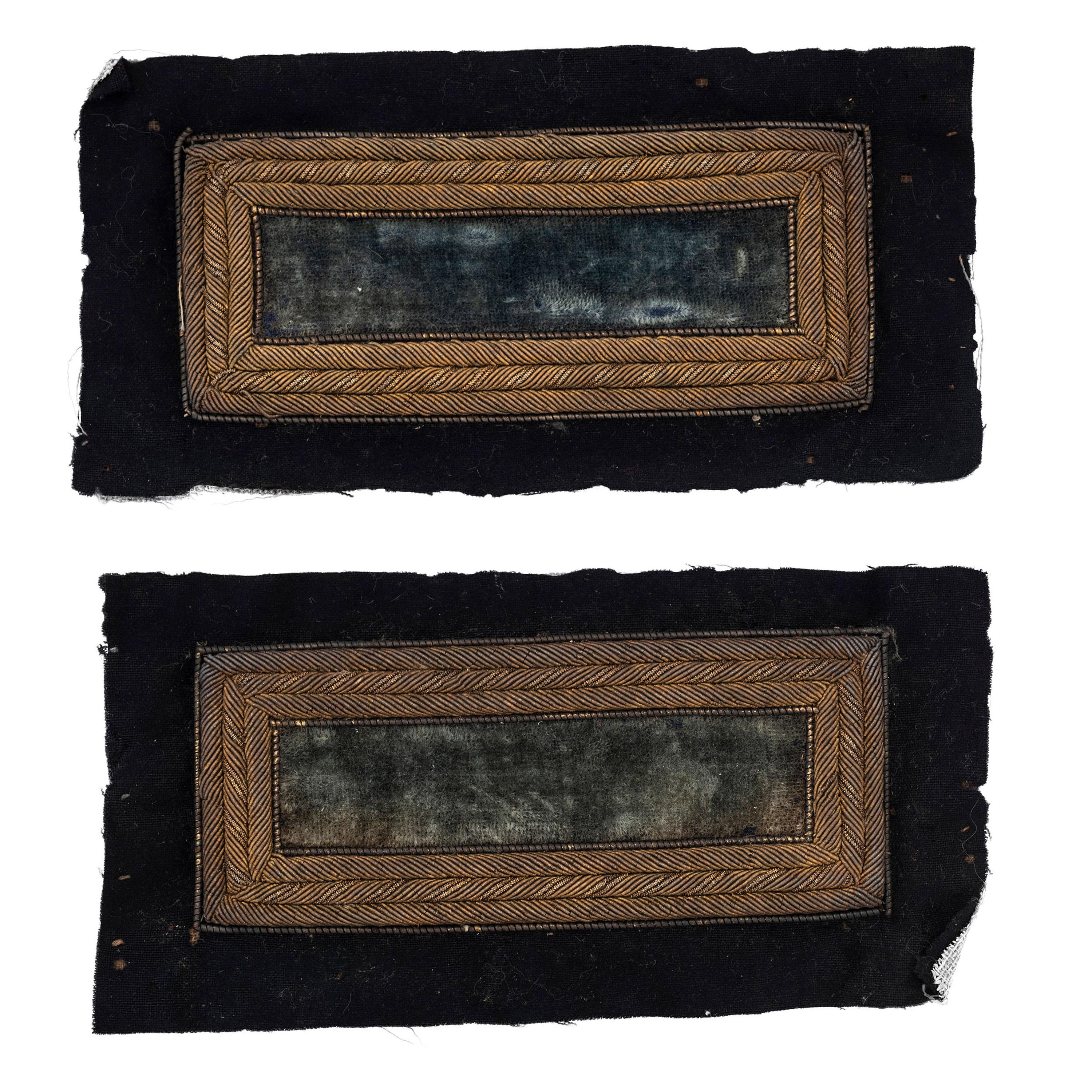 Unused Pair of Bullion Infantry Lieutenant's Shoulder Straps