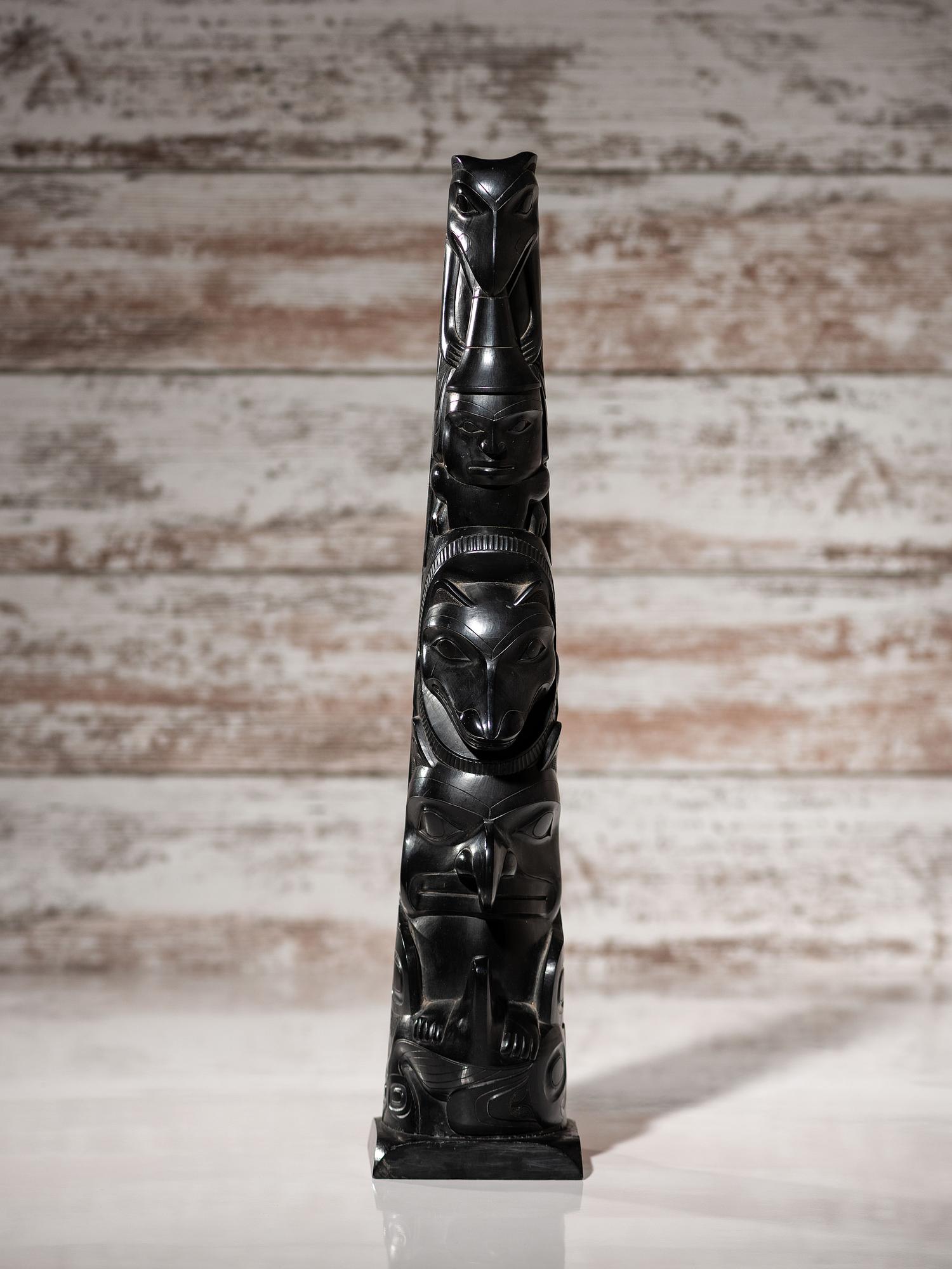 Haida Argillite Totem Pole