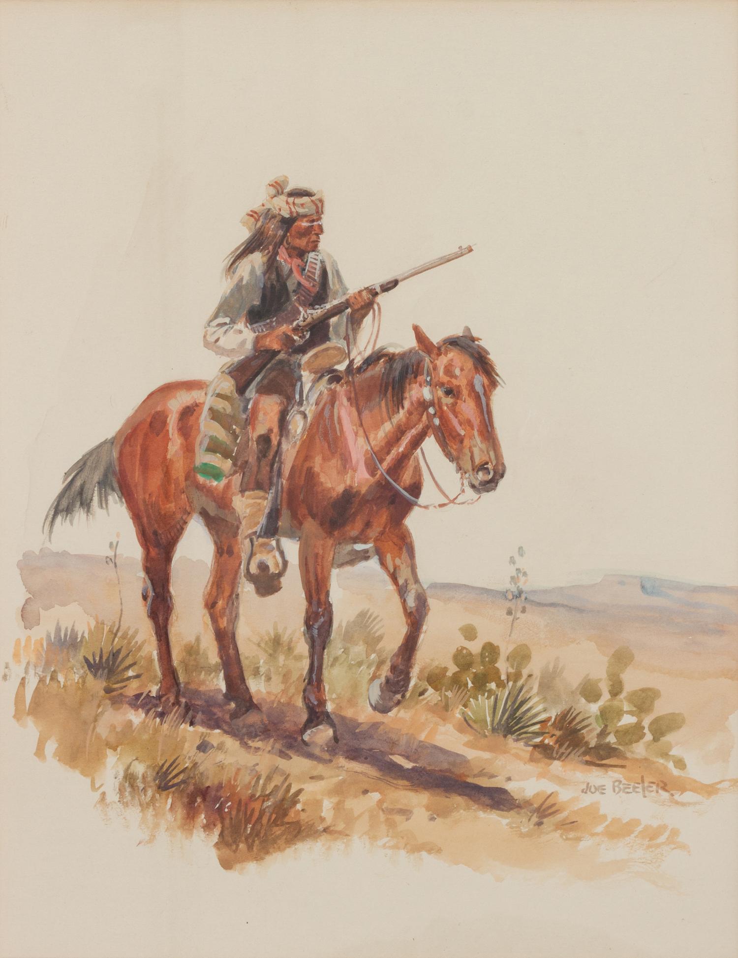 Untitled (Native Scout on Horseback)