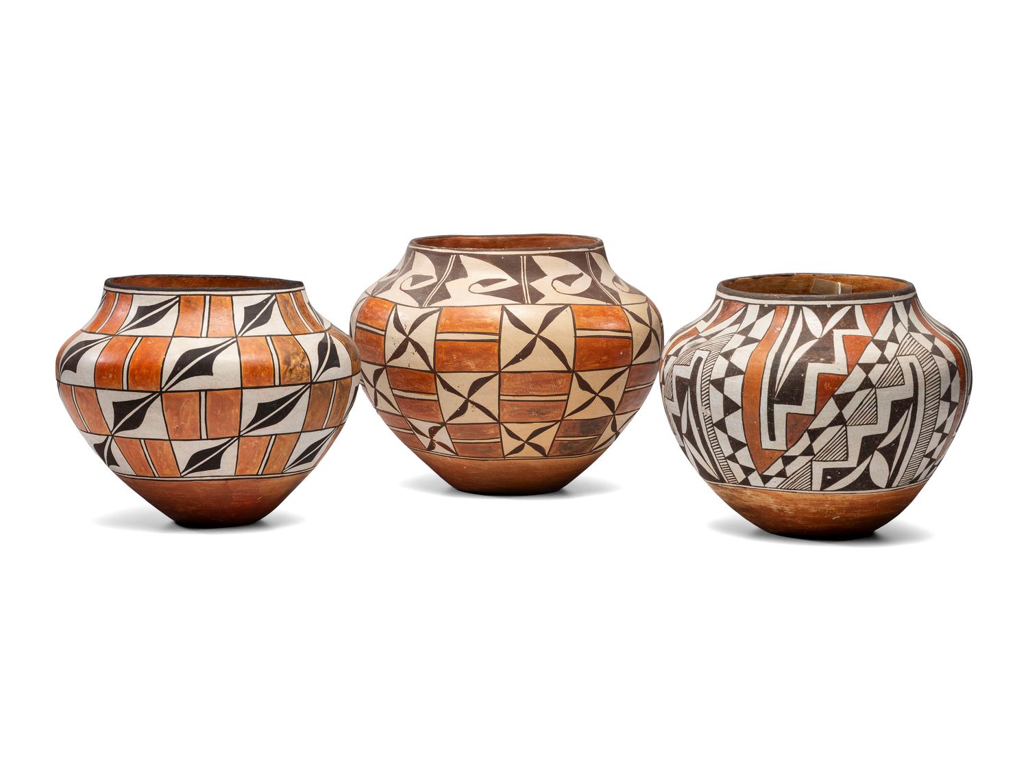 Acoma Pottery Jars