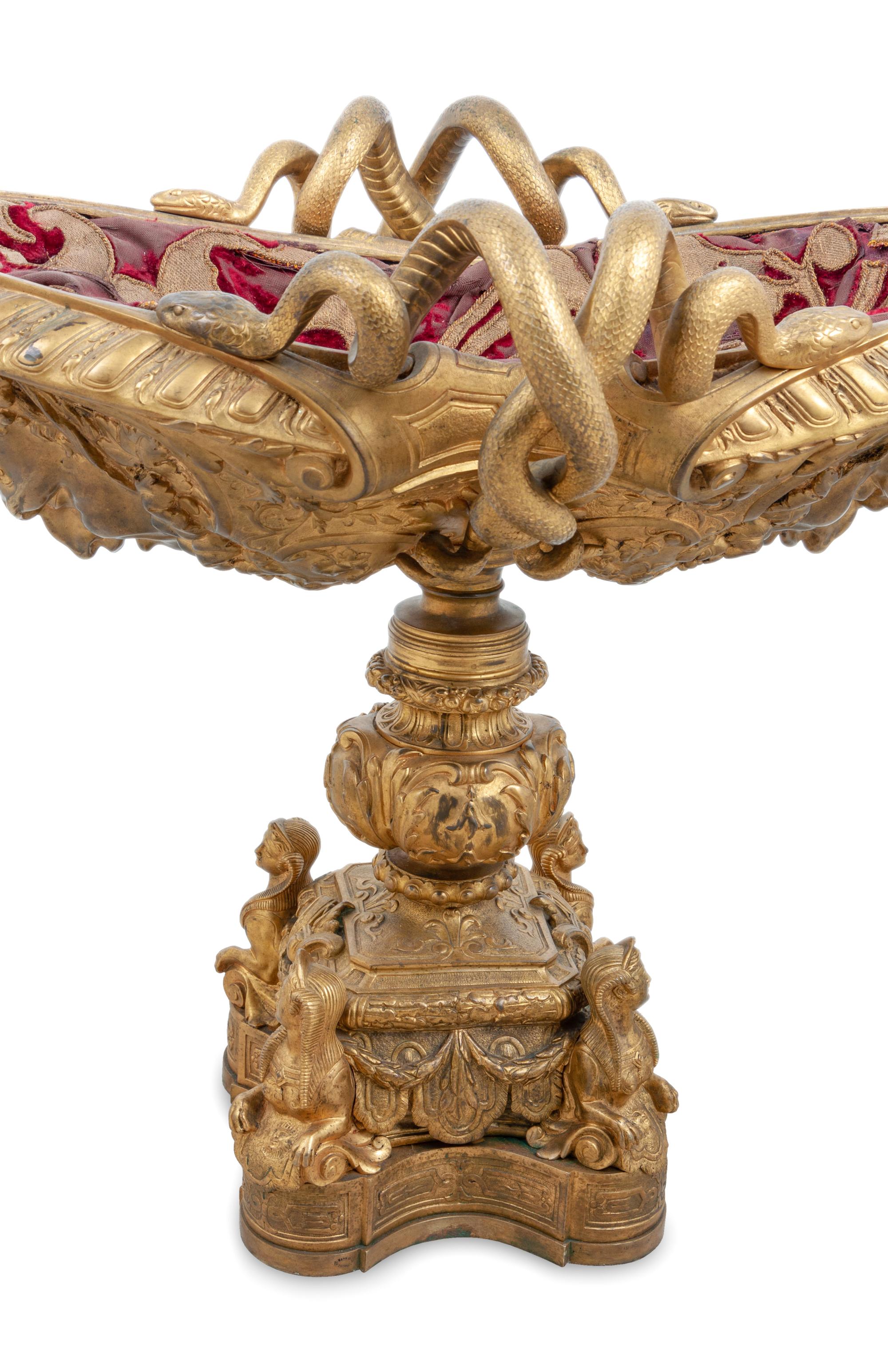 A French Gilt Bronze Centerpiece