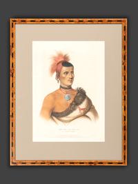 Four Hand-Colored Lithographs by McKenney and Hall